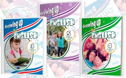 Portada de Growing Up – English para 3, 4 y 5 años